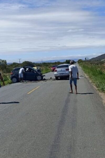 Colisão frontal deixa cinco mortos na BR-030, entre Palmas de Monte Alto e Guanambi